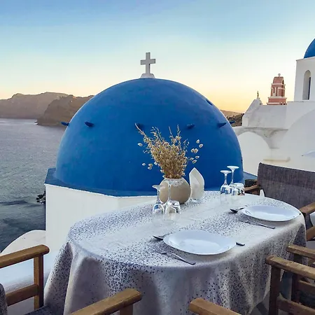 Santo Blue Horizon - The Blue Domes View فيلة أويا